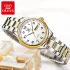 OLEVS 5567 Quartz Casual Watch Gift Alloy Watchband Round-dial Wristwatch Week Display Calendar Luminous